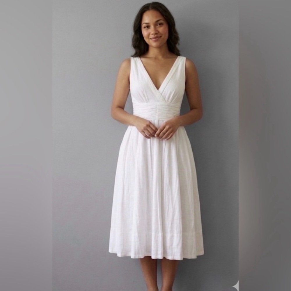 Marc Jacobs White Cotton Dress - Ethereal Grecian Goddess - Size 2 - EUC